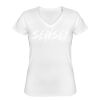 Playera Dama: Algodón Peinado Cuello V Miniatura
