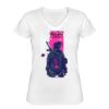 Playera Dama: Algodón Peinado Cuello V Miniatura