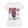 Playera Dama: Algodón Peinado Cuello V Miniatura