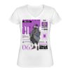 Playera Dama: Algodón Peinado Cuello V Miniatura