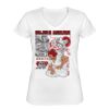 Playera Dama: Algodón Peinado Cuello V Miniatura