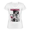 Playera Dama: Algodón Peinado Cuello V Miniatura