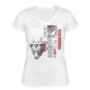 Playera Dama: Algodón Peinado Cuello V Miniatura