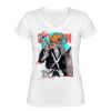 Playera Dama: Algodón Peinado Cuello V Miniatura