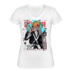 Playera Dama: Algodón Peinado Cuello V Miniatura