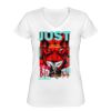 Playera Dama: Algodón Peinado Cuello V Miniatura