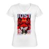 Playera Dama: Algodón Peinado Cuello V Miniatura