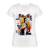 Playera Dama: Algodón Peinado Cuello V Miniatura