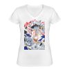 Playera Dama: Algodón Peinado Cuello V Miniatura