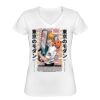 Playera Dama: Algodón Peinado Cuello V Miniatura