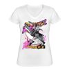 Playera Dama: Algodón Peinado Cuello V Miniatura