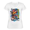 Playera Dama: Algodón Peinado Cuello V Miniatura