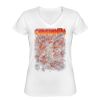 Playera Dama: Algodón Peinado Cuello V Miniatura