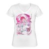 Playera Dama: Algodón Peinado Cuello V Miniatura