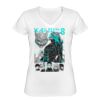 Playera Dama: Algodón Peinado Cuello V Miniatura